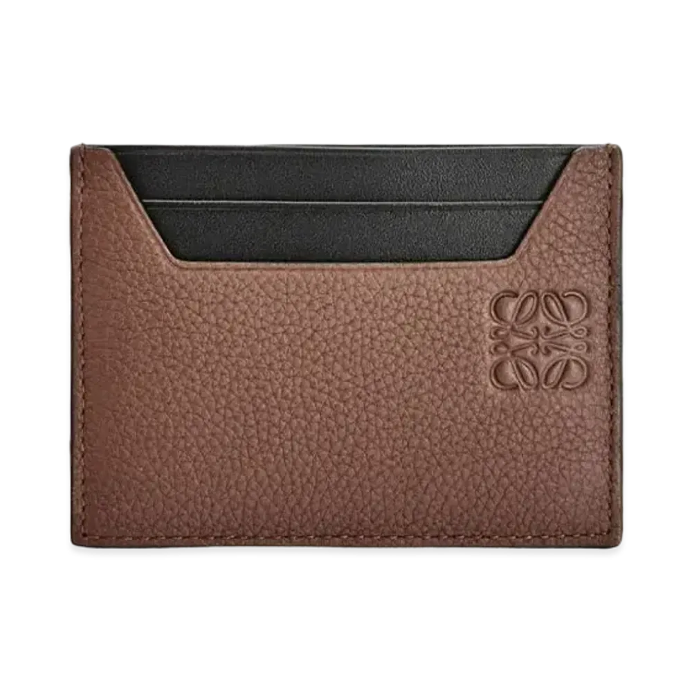 LOEWE Plain Cardholder In Soft Grained Calfskin "Cognac"