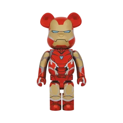 Bearbrick x Marvel Infinity Saga Iron Man Mark 85 Chrome Ver. 1000%