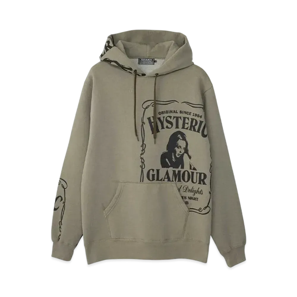HYSTERIC GLAMOUR Hys Whisky Hoodie "Khaki"