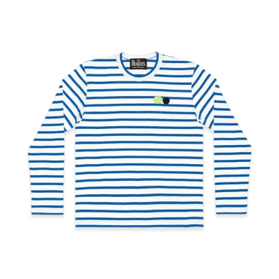 COMME des GARCONS x The Beatles Stripe Long Sleeve T-Shirt "Blue"