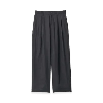 ssstein Light Linen Wide Easy Trousers "Black"