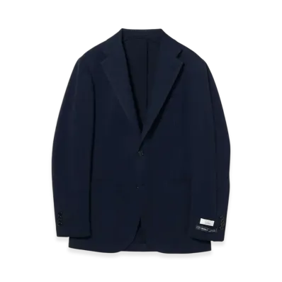 BEAMS New Easy Albini Cotton Polyester Solid Jacket "Navy"