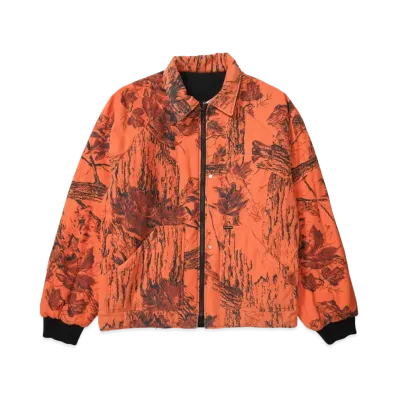 Supreme RealTree Reversible Quilted Work Jacket "Black"