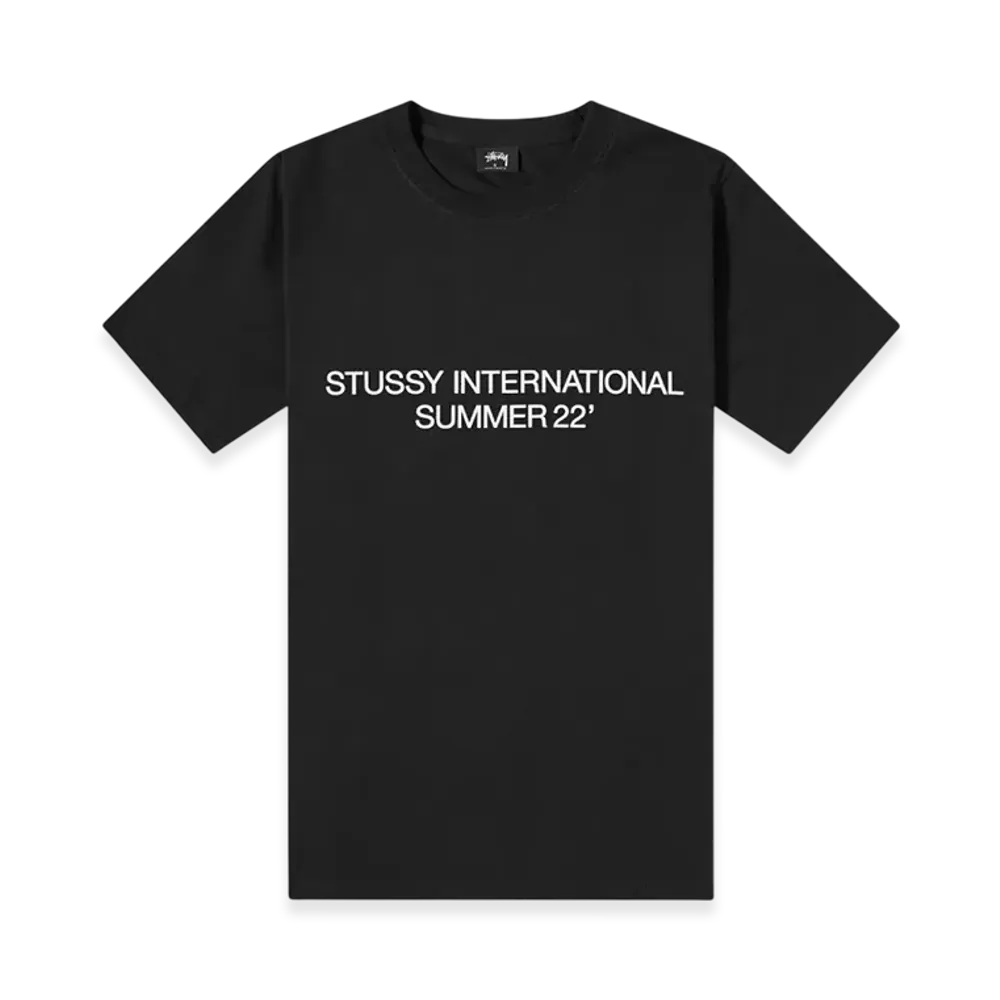 Stussy International 22' Pigment Dyed Tee "Black"