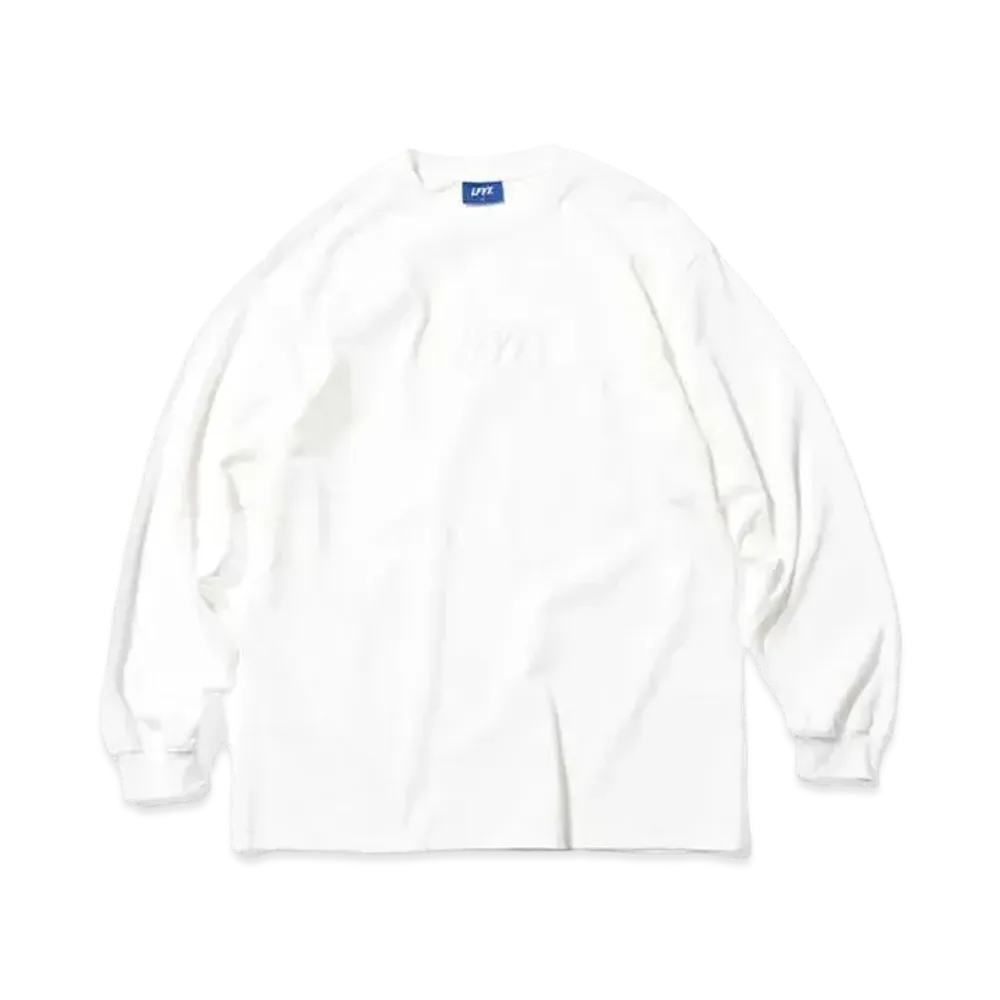 LFYT TONAL LFYT BOX LOGO L/S TEE "WHITE"