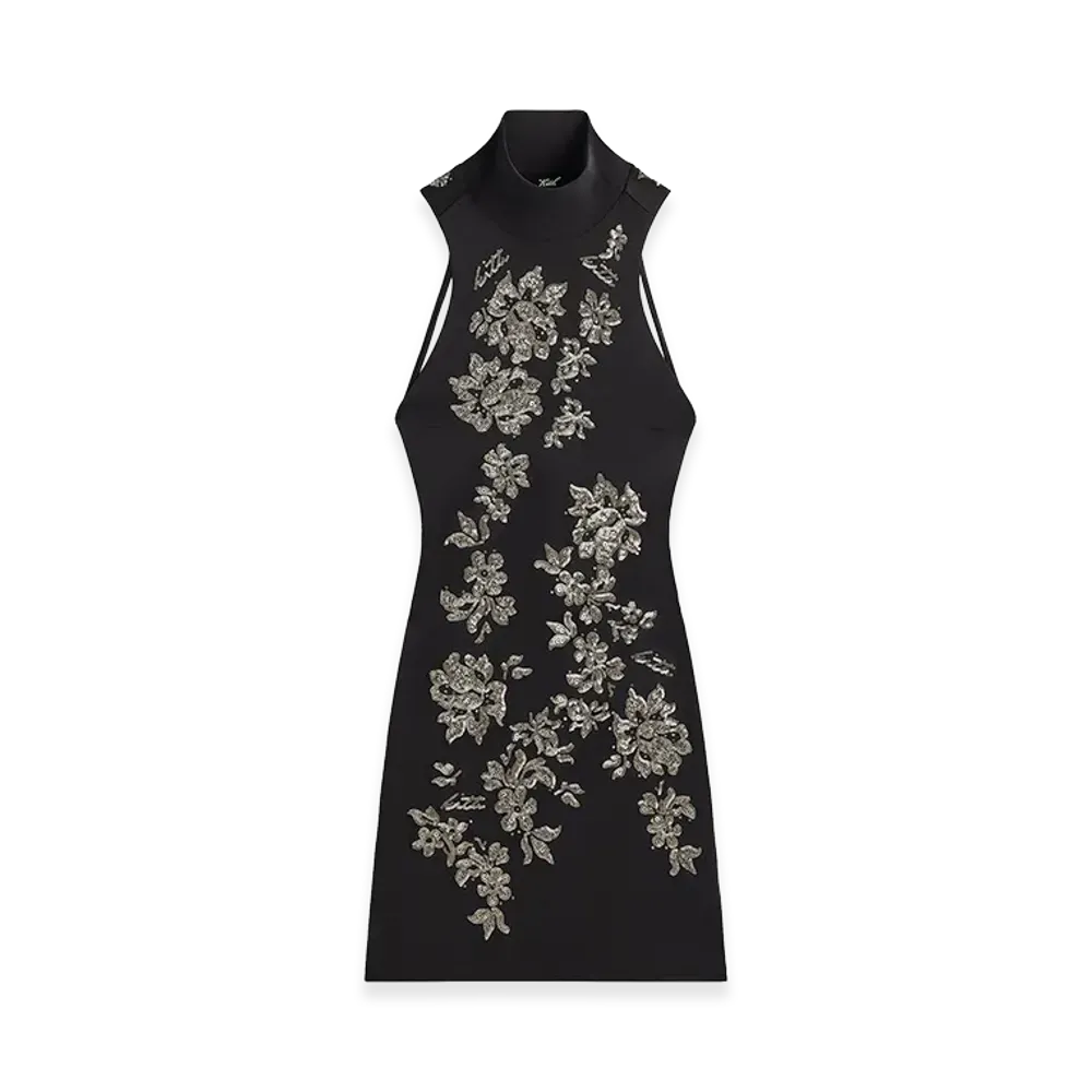 Kith x Lisa Women's Nina Embellished Backless Mini Dress "Black"