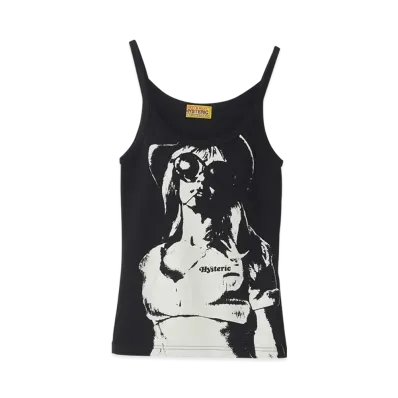 HYSTERIC GLAMOUR Smoke On The Water Camisole "Black"