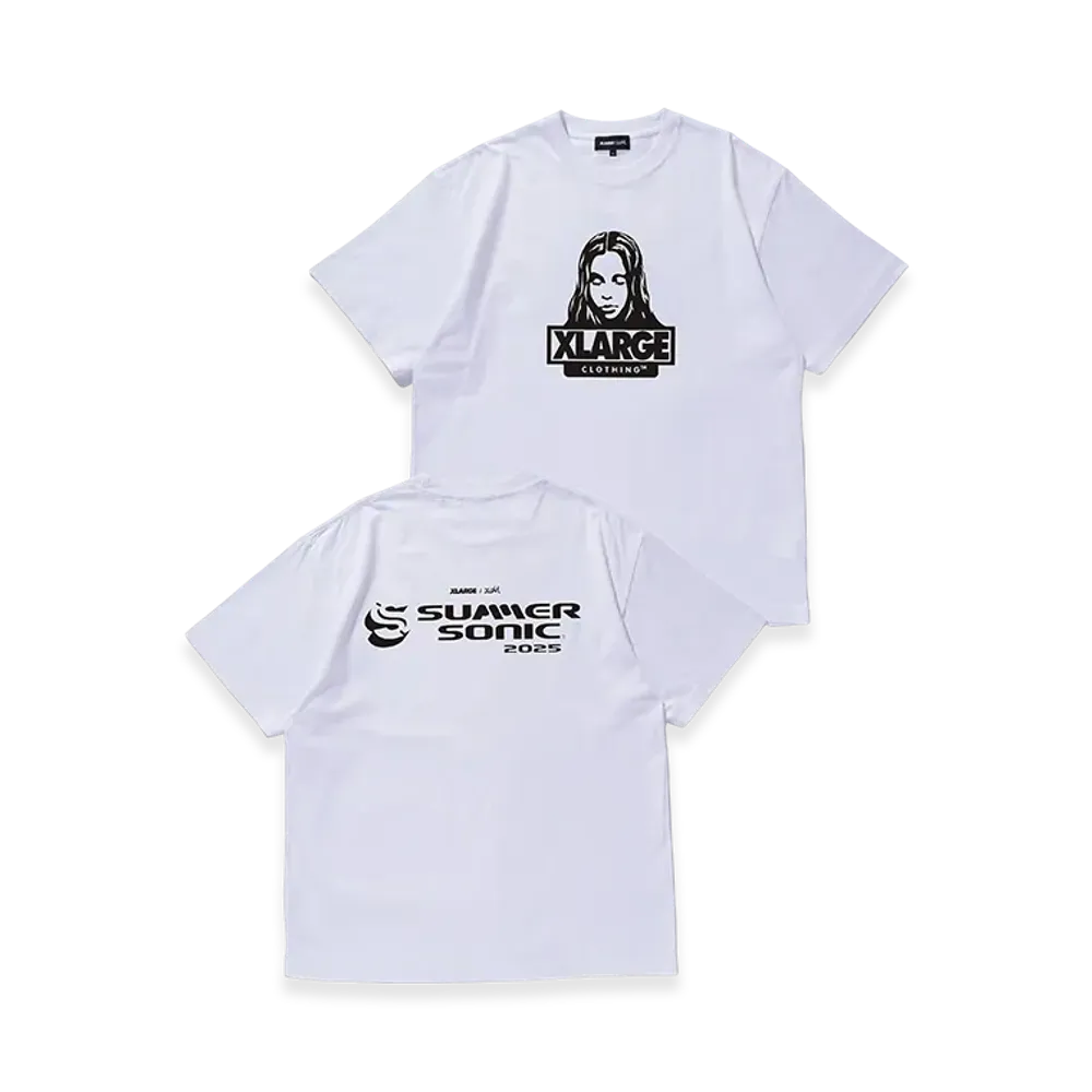 XLARGE x X-girl x SUMMER SONIC Fase SS Tee "White"