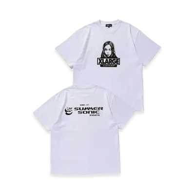 XLARGE x X-girl x SUMMER SONIC Fase SS Tee "White"