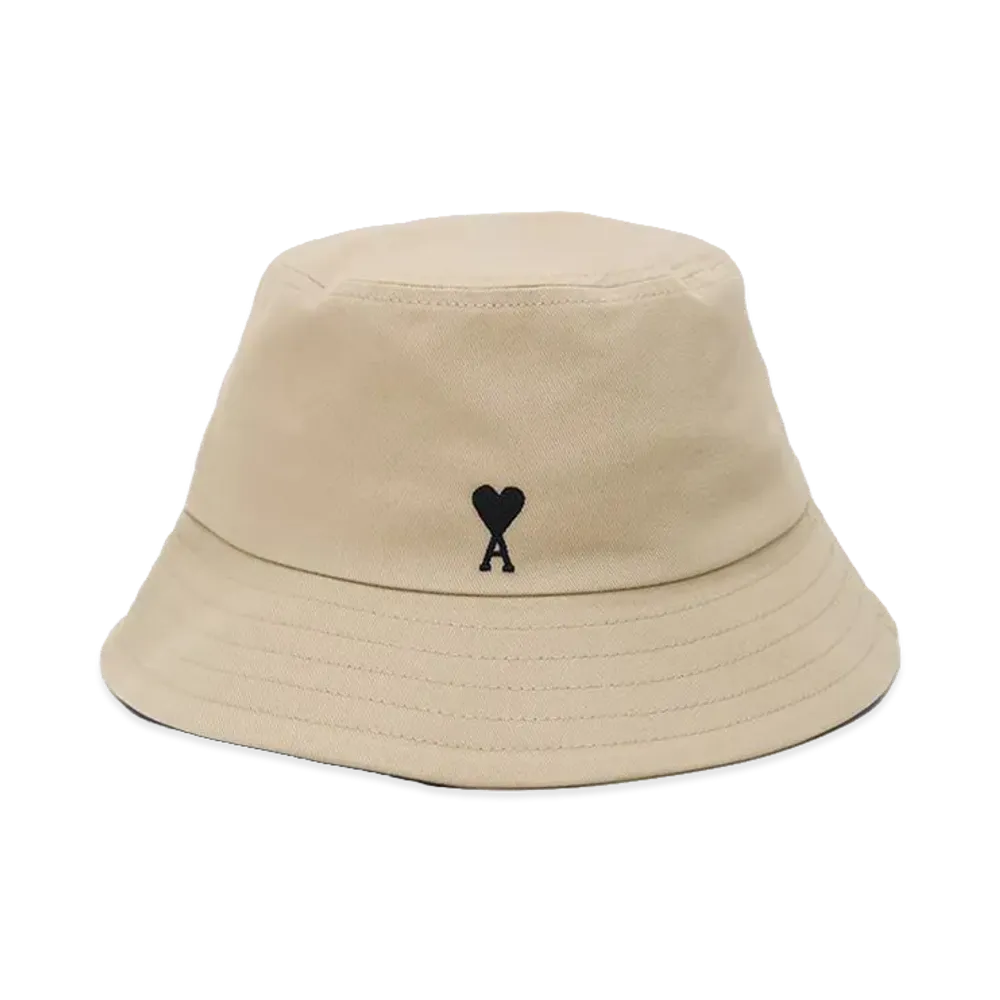 AMI PARIS Bucket Hat "Whitecoffee"