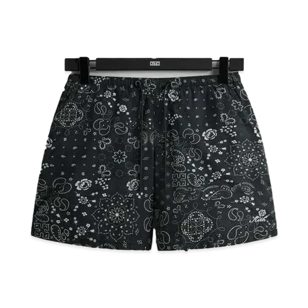 Kith Paisley Collins Swim Short "Black"