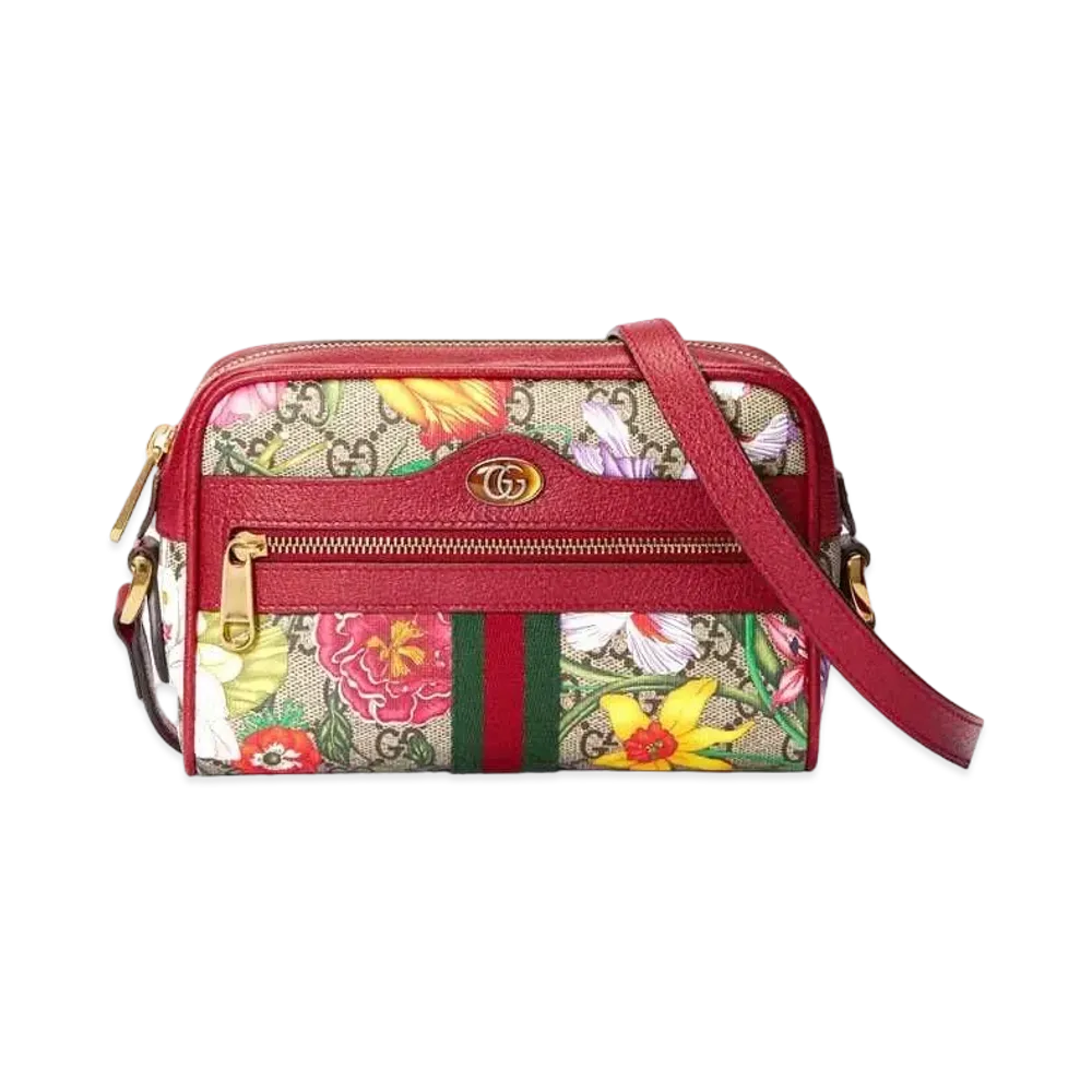 GUCCI Ophidia GG Flora Mini Bag