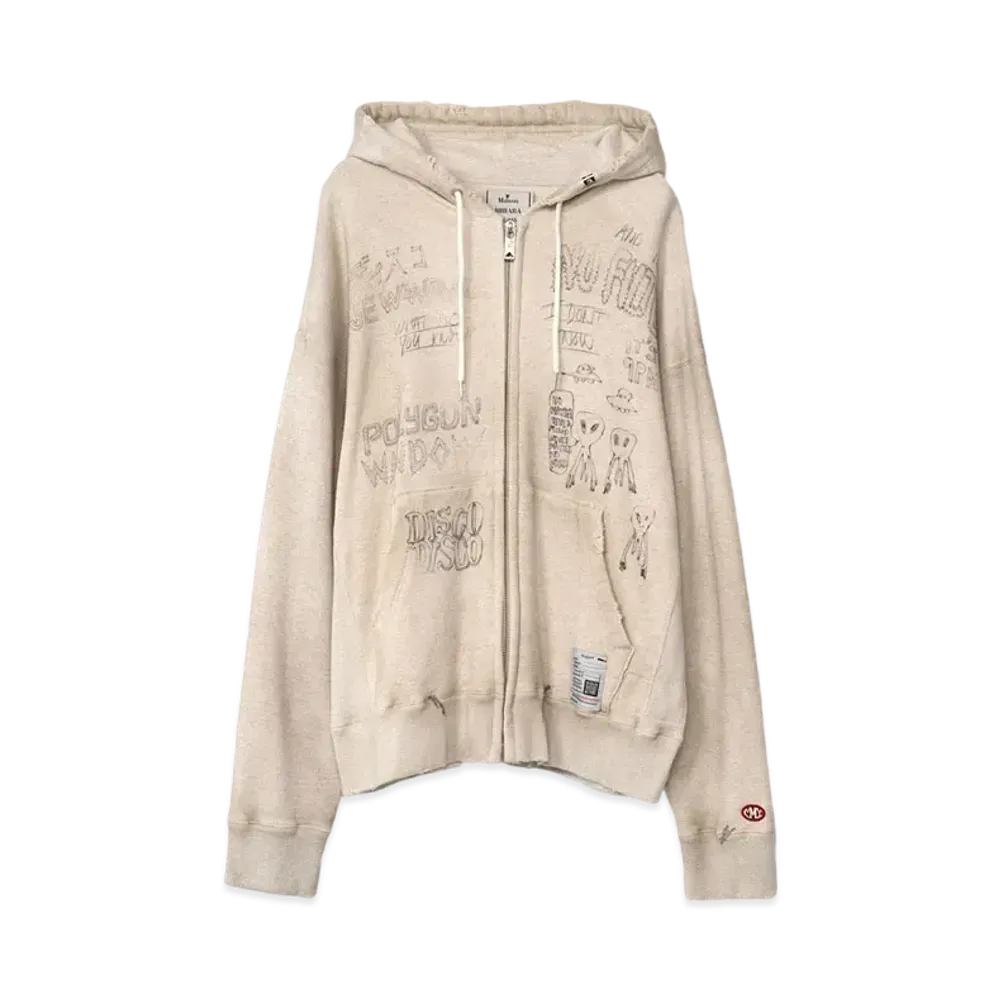 Maison MIHARA YASUHIRO Distressed Hoodie "White"