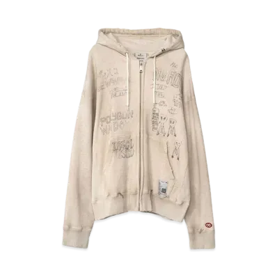 Maison MIHARA YASUHIRO Distressed Hoodie "White"
