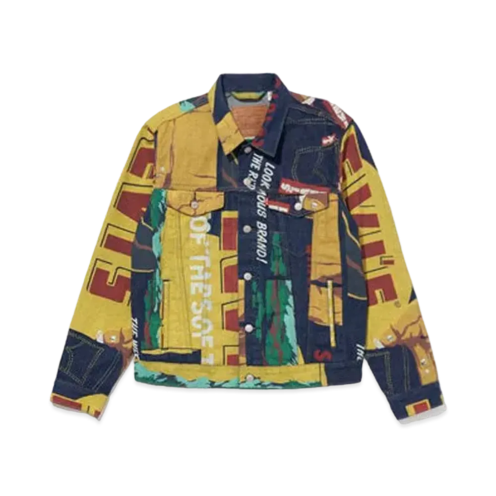 Levi's 150th Anniversary Banner Print Model Limited Edition Trucker Jacket "Dark Indigo"
