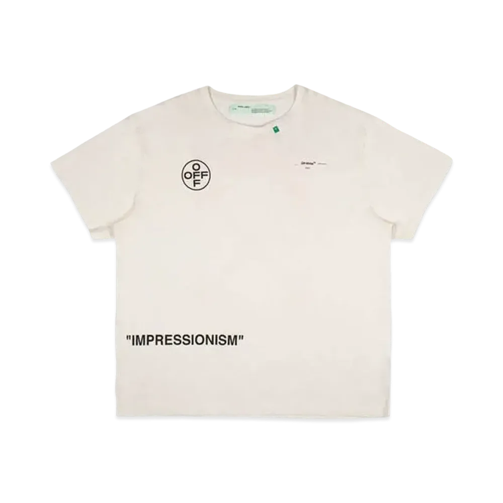 OFF-WHITE Oversized Diag Stencil T-Shirt "White"