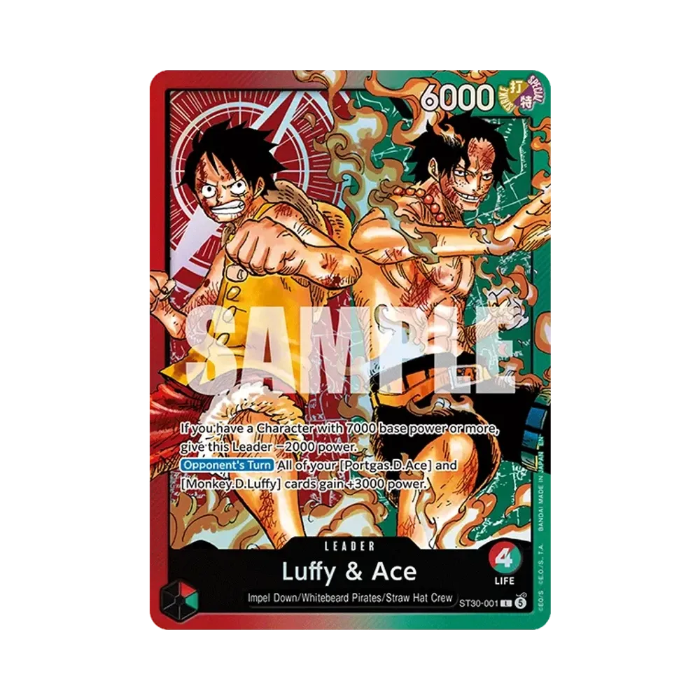ルフィ＆エース L [ST30-001](スタートデッキEX「ルフィ&エース」)通販