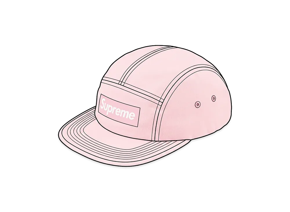 Supreme Washed Chino Twill Camp Cap "Pink" (26FW)