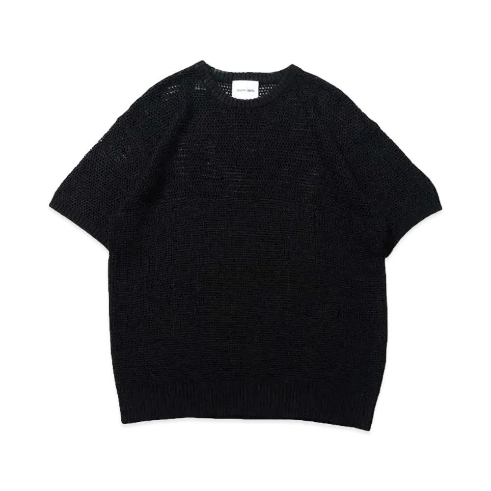 Student Apathy sheer knit "BLACK"