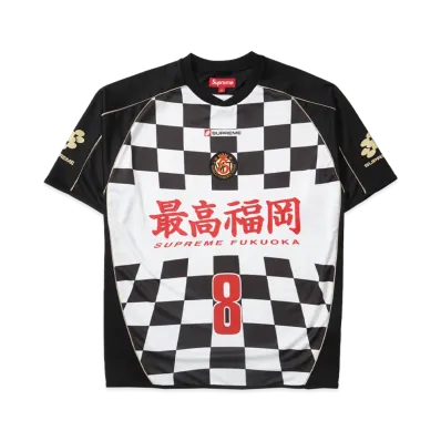 Supreme Checkerboard Soccer Jersey "Black"