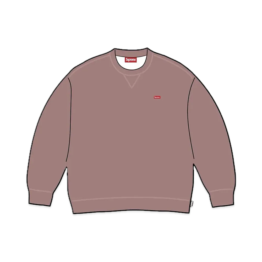 シュプリーム スモールボックス クルーネック "ヘザー モーブ" (23FW)