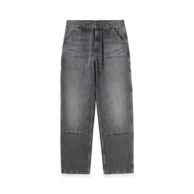 Carhartt WIP Double Knee Pant "Black/Marble Used Wash"