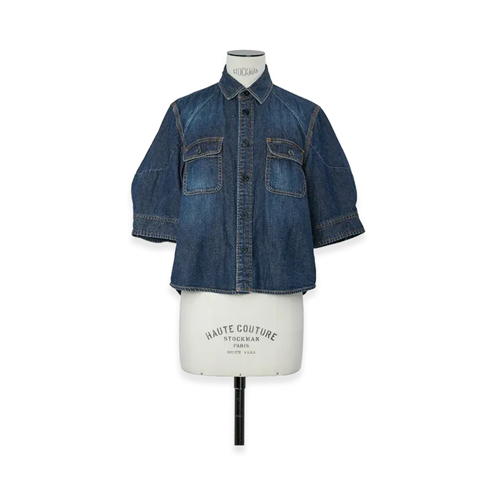 sacai Women's Denim Shirt "Blue"