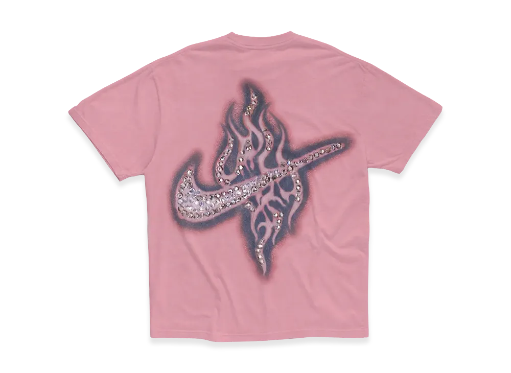 Travis Scott Cactus Jack x Nike Rhinestone Tee "Pink"