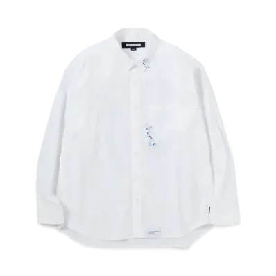 NEIGHBORHOOD Drip Embroidery Shirt LS "White"