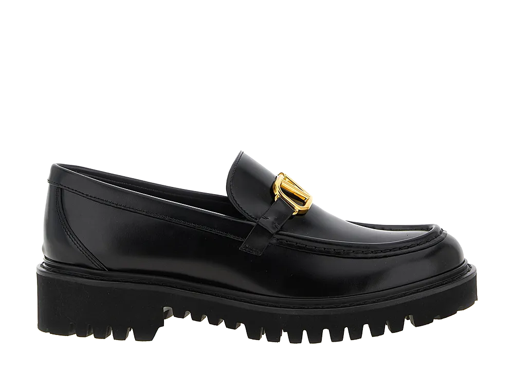 Valentino Garavani Women's vlogo Signature Loafers "Black"