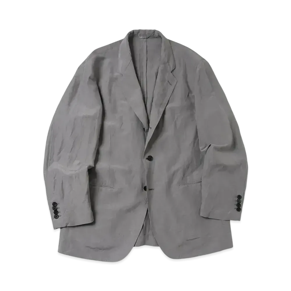 A.PRESSE Silk Linen Jacket "Grey"