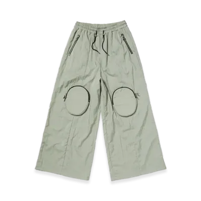 THUG CLUB TC Knee Lock Cargo Wide Pants "Grey"