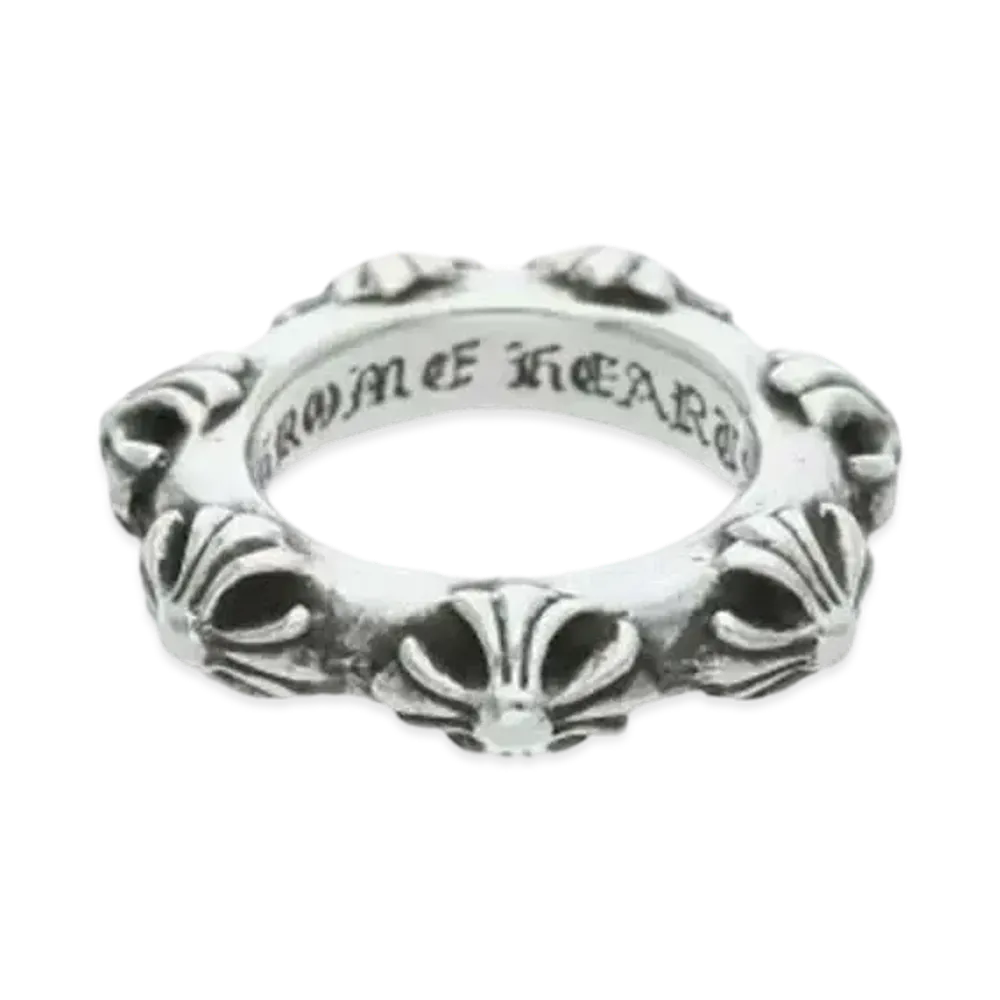 ニ*ン様 Chrome Hearts クロスバンドリング シルバー クロムハーツ クロスバンド リング 