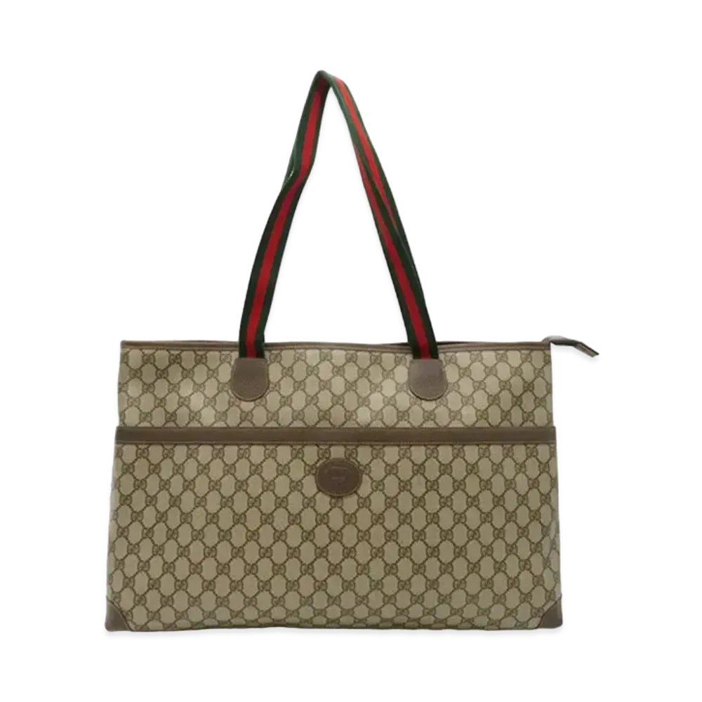 GUCCI Tote Bag Old Gucci GG Plus Sherry "Brown"
