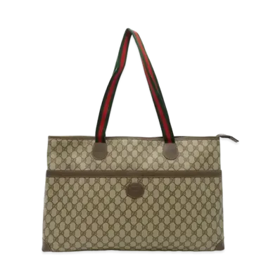 GUCCI Tote Bag Old Gucci GG Plus Sherry "Brown"