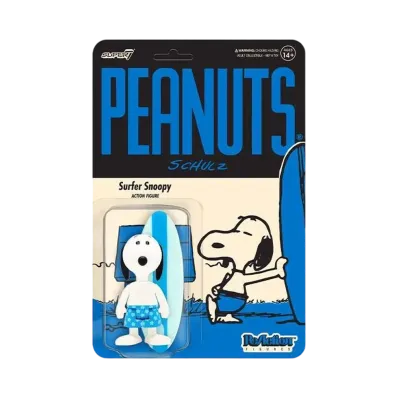 Super7 Peanuts ReAction Action Figure Wave 5 - Surfer Snoopy "Multicolor"