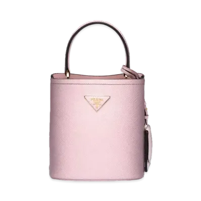 PRADA Small Prada Panier Saffiano Leather Bag "Gradient Alabaster Pink"