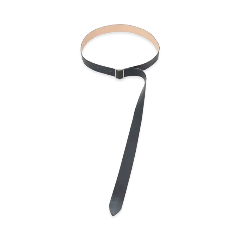 UNDERCOVER Sheepskin Cowhide Leather Belt "Black"