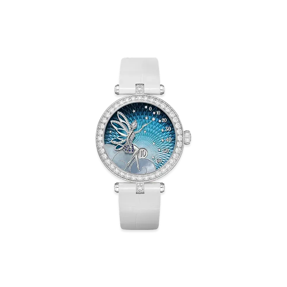 Van Cleef & Arpels Lady Feerie watch "18K White gold/Sapphire/Diamond/Mother-of-pearl"