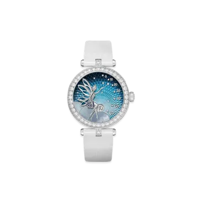 Van Cleef & Arpels Lady Feerie watch "18K White gold/Sapphire/Diamond/Mother-of-pearl"