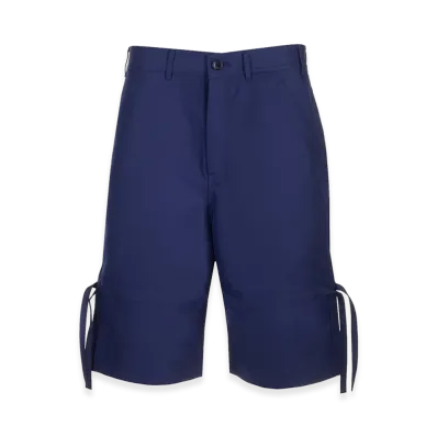 COMME des GARCONS SHIRT Twill Bermuda Shorts "Blue"