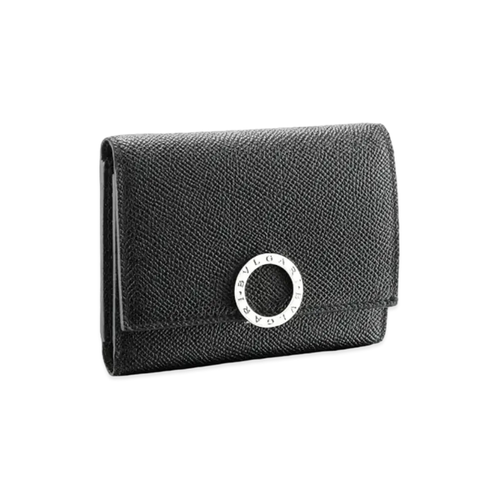 BVLGARI Clip Trifold Wallet "Black"