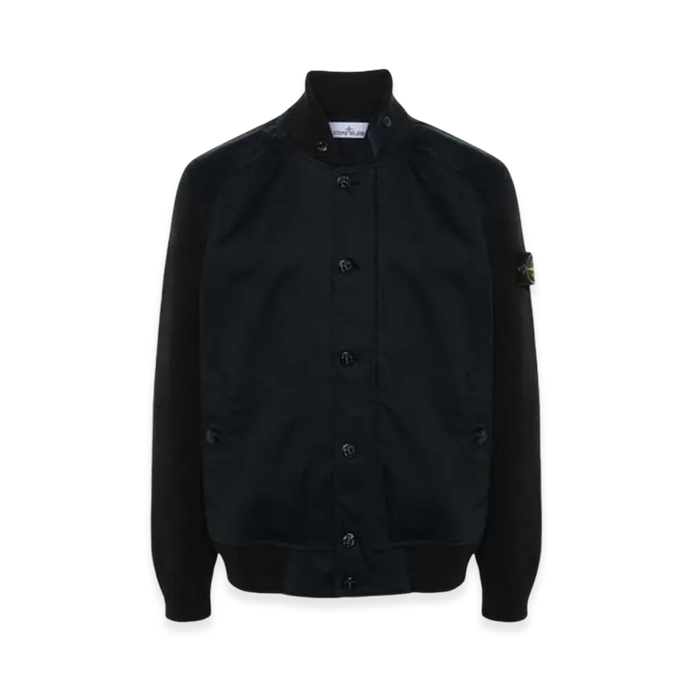 Stone Island 43935 Bio Raso with Bio-Alloy Light Cover-TC Bomber Jacket - 24SS "Navy Blue"