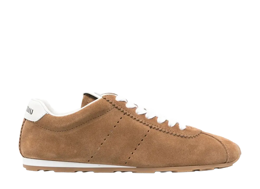 MIU MIU Women's Plume Sneakers "Camel"