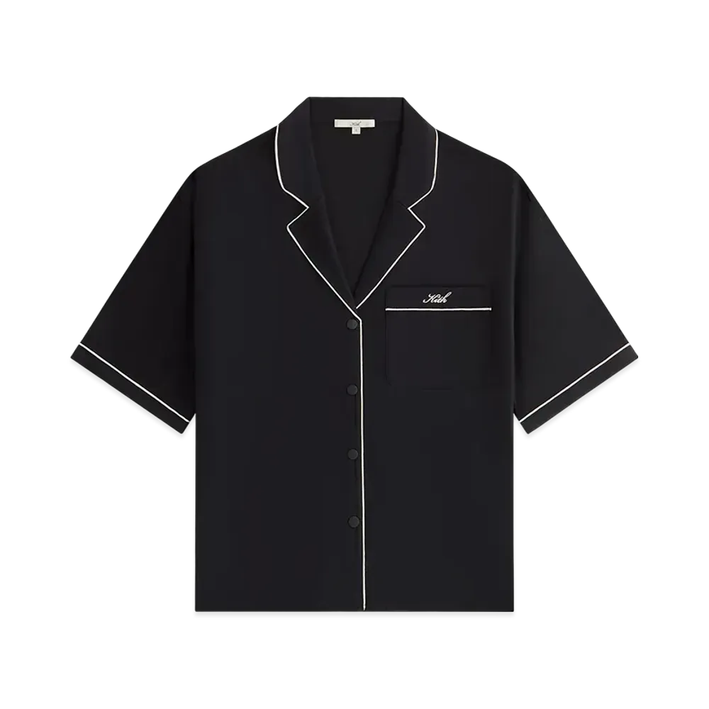 Kith Women Elena Snap Front Shirt "Black"
