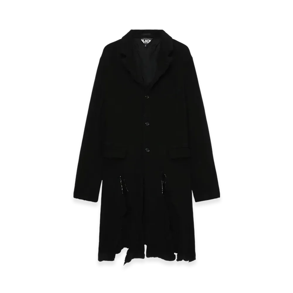 BLACK COMME des GARCONS Damaged Single Coat "Black"