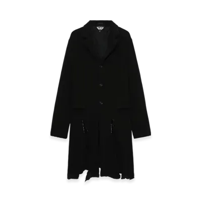 BLACK COMME des GARCONS Damaged Single Coat "Black"