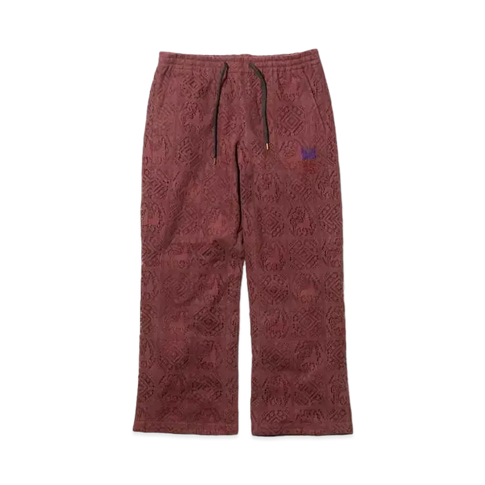 Needles x Sasquatchfabrix. String Easy Pant - Velvet Lace "Dark Purple"