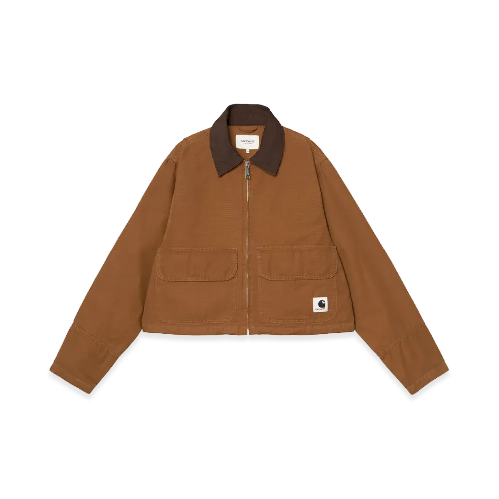 Carhartt WIP Women's Prescott Jacket "Hamilton Brown/Tobacco(Garment Dyed)"