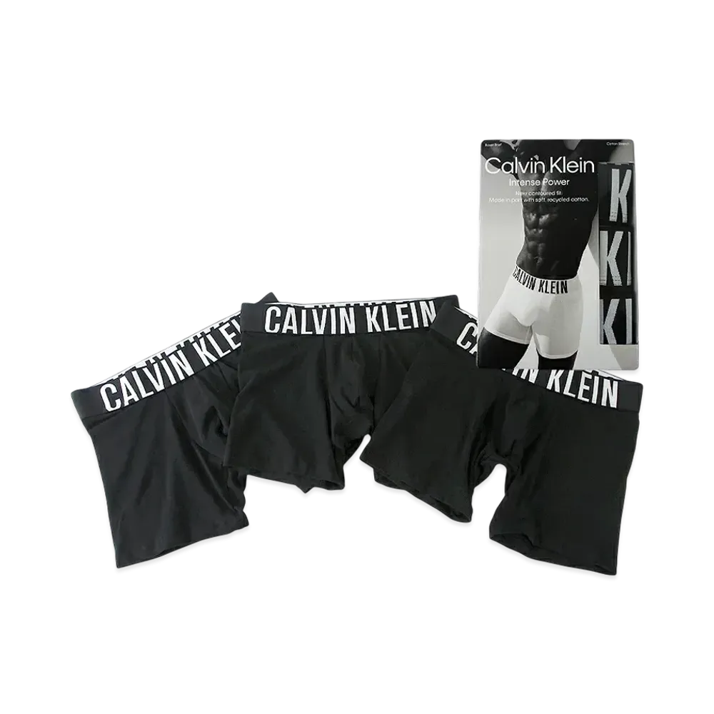 Calvin Klein 3 Pieces Cotton Stretch Boxer Shorts "Black"